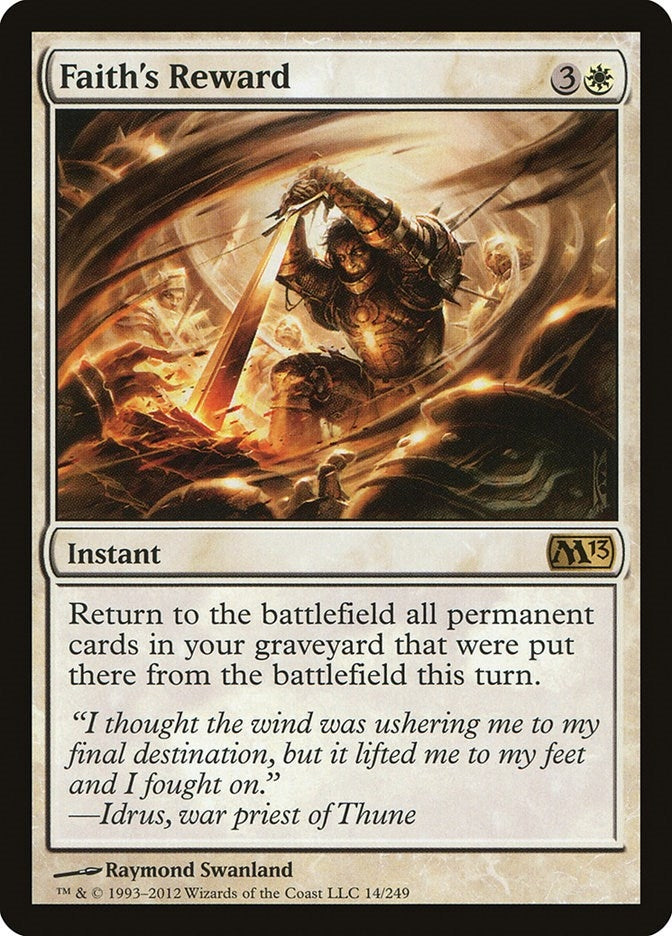 Faith's Reward (14) (Magic 2013 (M13))