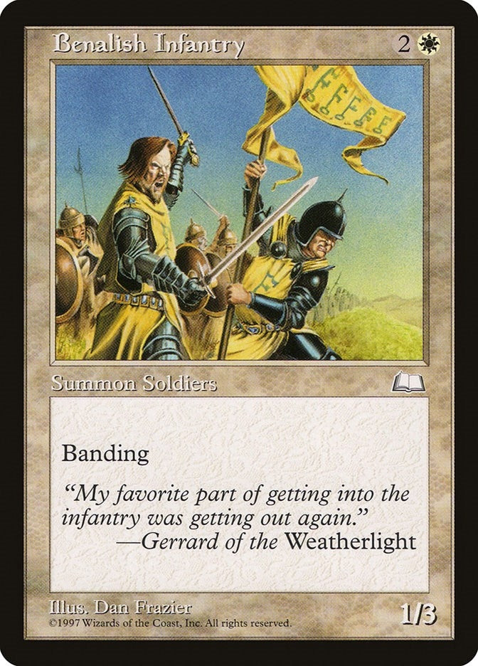 Image for Benalish Infantry (Weatherlight) (WTH) - Magic: The Gathering