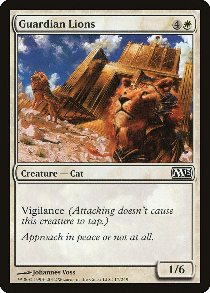 Image for Guardian Lions (17) (Magic 2013 (M13)) (M13) - Magic: The Gathering