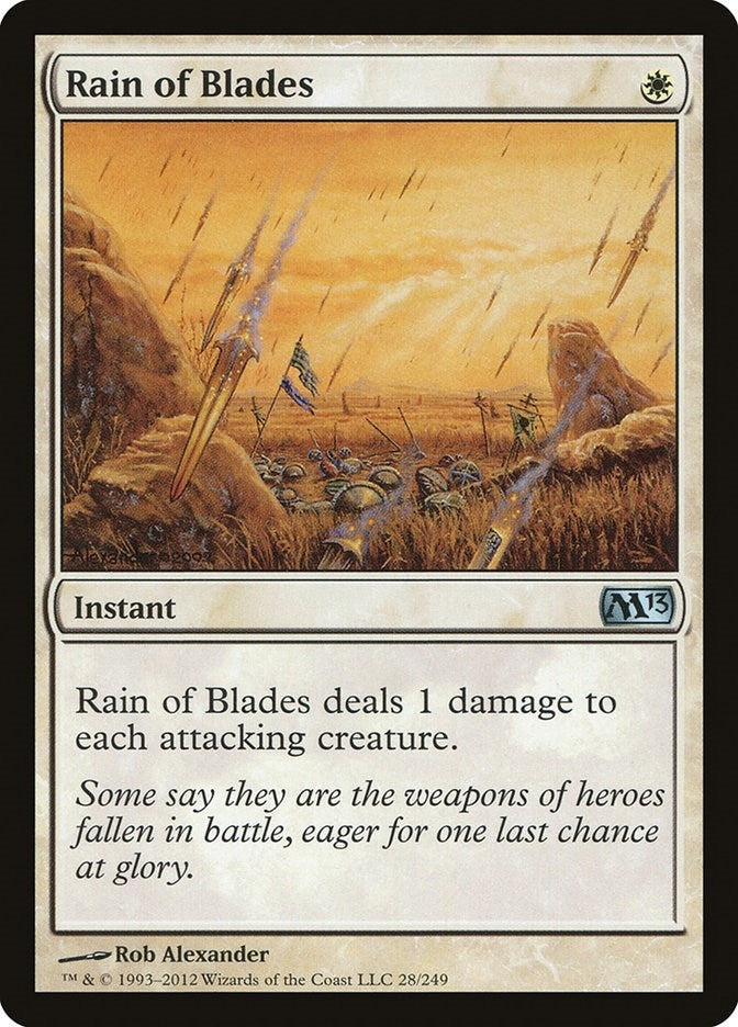 Rain of Blades (28) (Magic 2013 (M13))