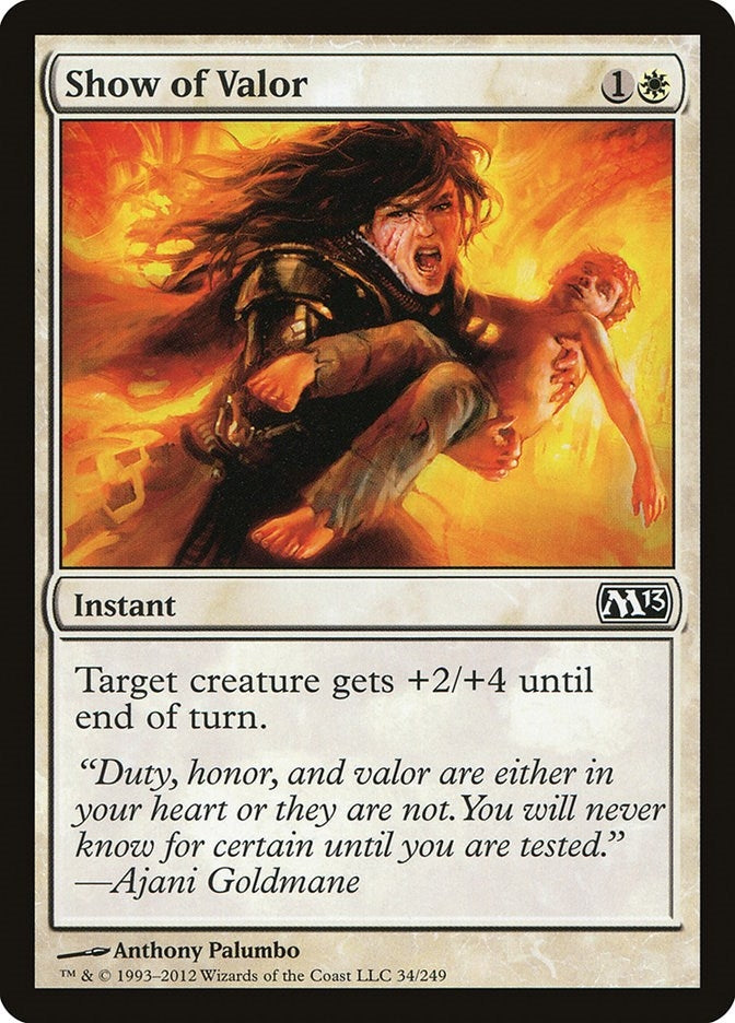 Show of Valor (34) (Magic 2013 (M13))