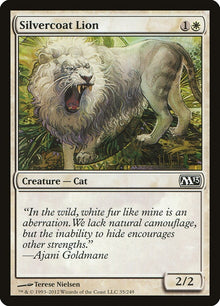 Image for Silvercoat Lion (35) (Magic 2013 (M13)) - Magic: The Gathering