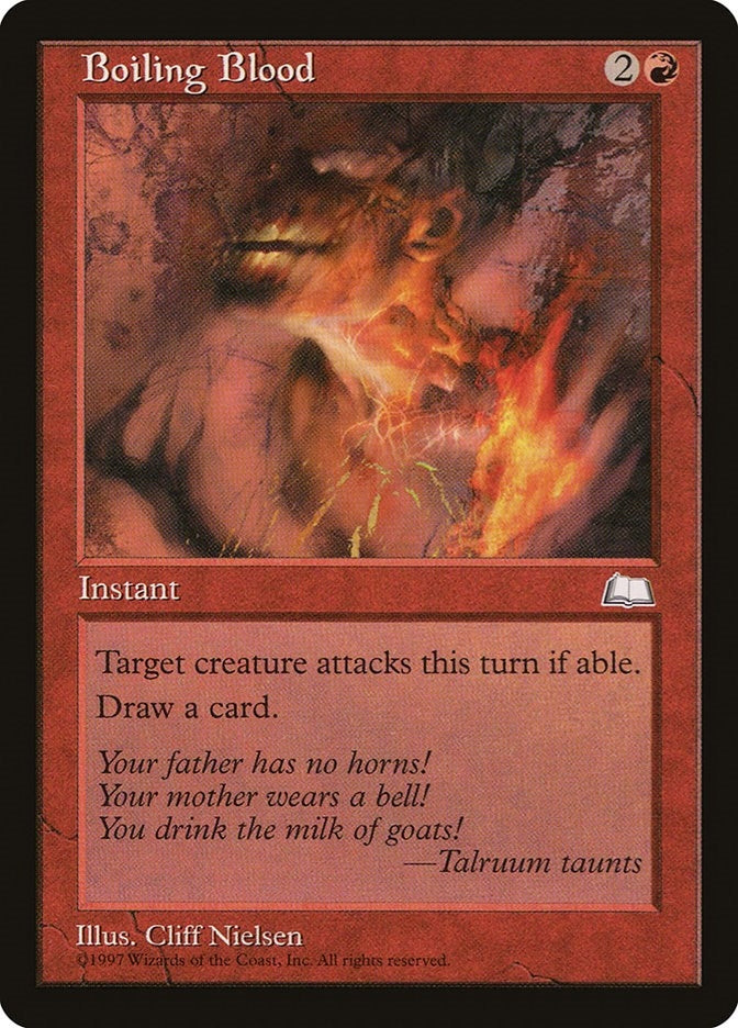 Image for Boiling Blood (Weatherlight) (WTH) - Magic: The Gathering