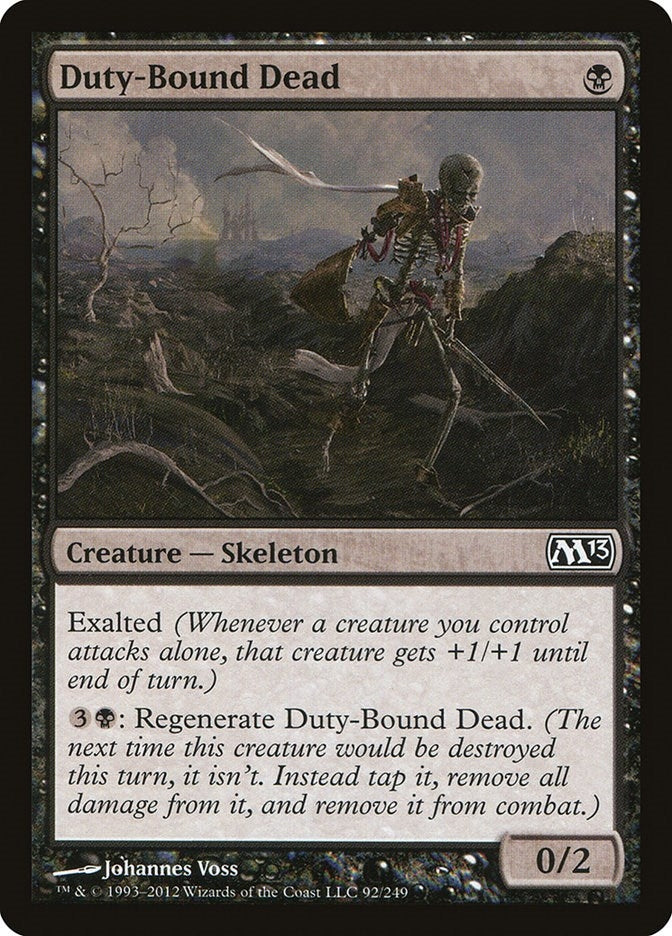 Image for Duty-Bound Dead (92) (Magic 2013 (M13)) (M13) - Magic: The Gathering