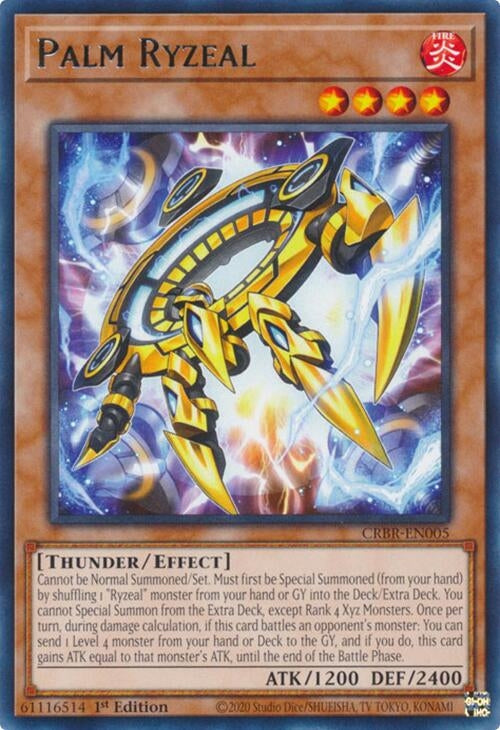 Image for Palm Ryzeal (CRBR-EN005) (Crossover Breakers) - YuGiOh