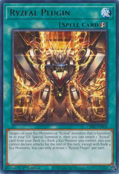 Image for Ryzeal Plugin (CRBR-EN008) (Crossover Breakers) - YuGiOh
