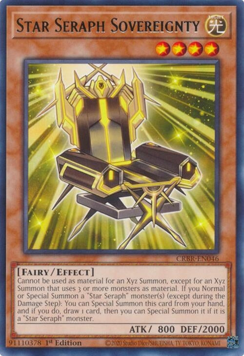Image for Star Seraph Sovereignty (CRBR-EN046) (Crossover Breakers) - YuGiOh