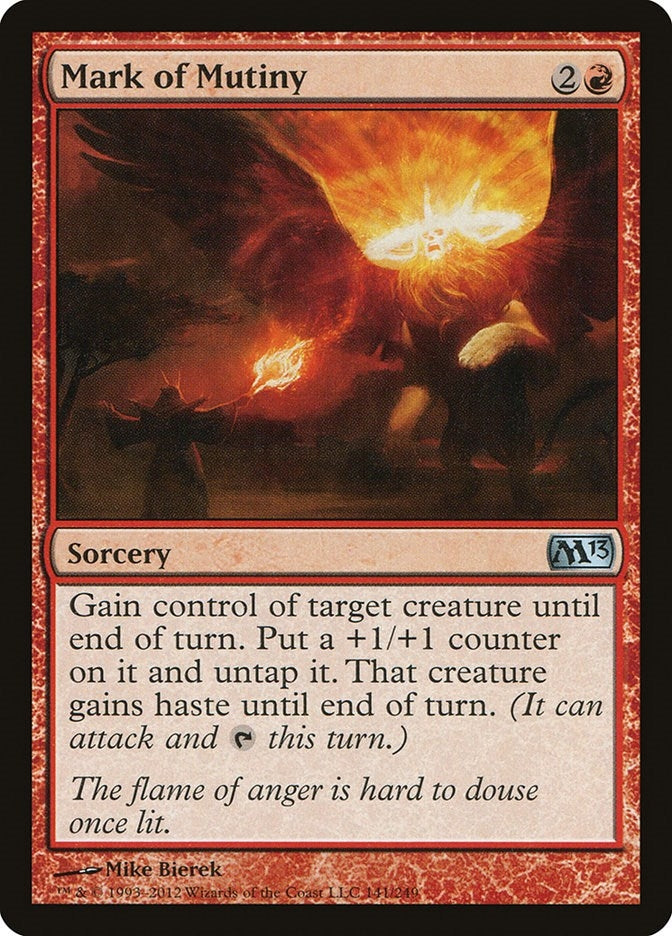 Image for Mark of Mutiny (141) (Magic 2013 (M13)) (M13) - Magic: The Gathering