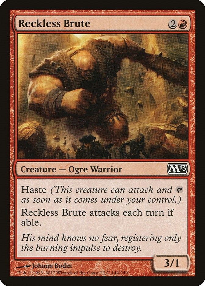 Image for Reckless Brute (144) (Magic 2013 (M13)) (M13) - Magic: The Gathering