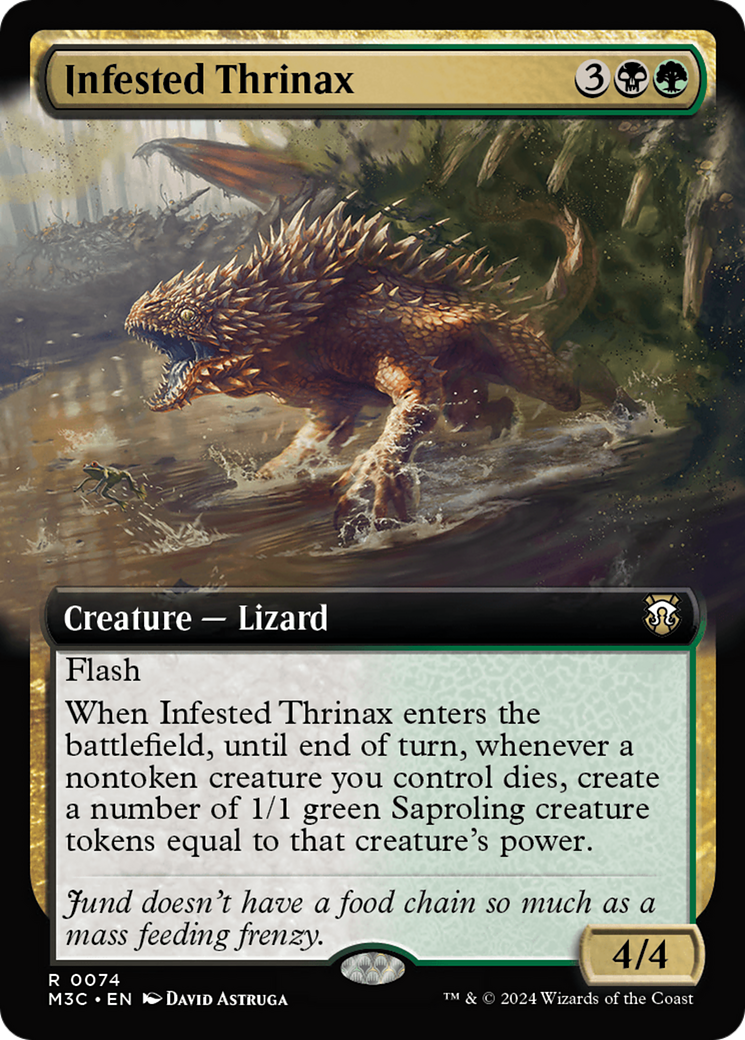 Infested Thrinax (Extended Art) (M3C-074) - Modern Horizons 3 Commander: (Extended Art) Foil