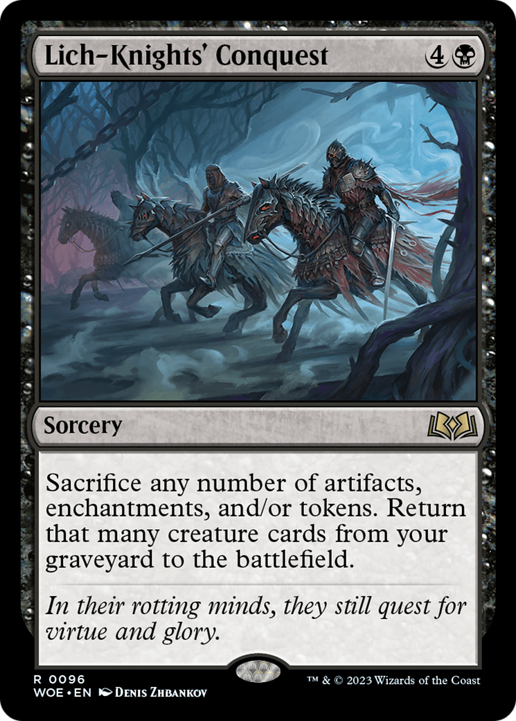 Lich-Knights' Conquest (WOE-096) - Wilds of Eldraine Foil