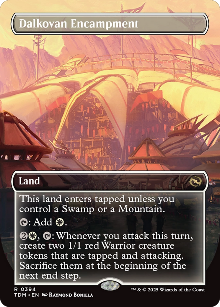 Dalkovan Encampment (TDM-394) - Tarkir: Dragonstorm (Borderless)