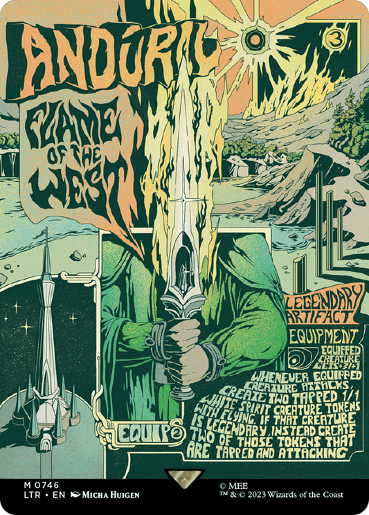 Anduril, Flame of the West (Borderless Poster) (746) (LTR)