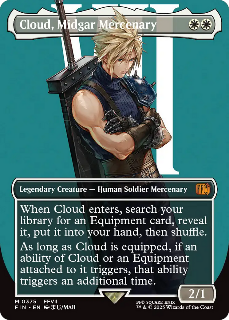 Cloud, Midgar Mercenary (Borderless) (375) (FIN)