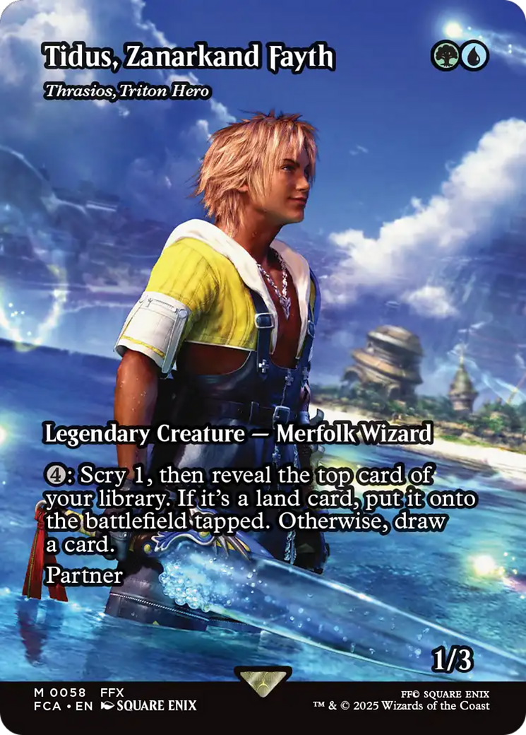 Tidus, Zanarkand Fayth - Thrasios, Triton Hero (Showcase) (58) (FCA)