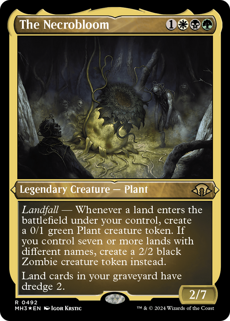 The Necrobloom (Foil Etched) (492) (MH3)