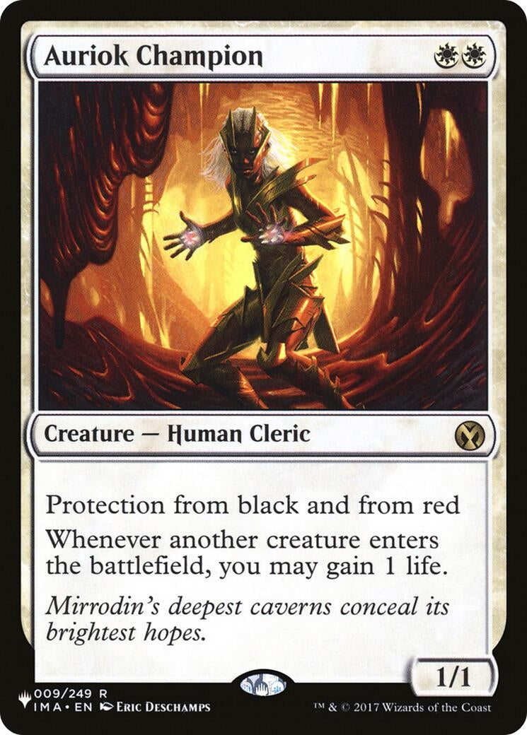 Image for Auriok Champion (009/249) (The List Reprints) - Magic: The Gathering