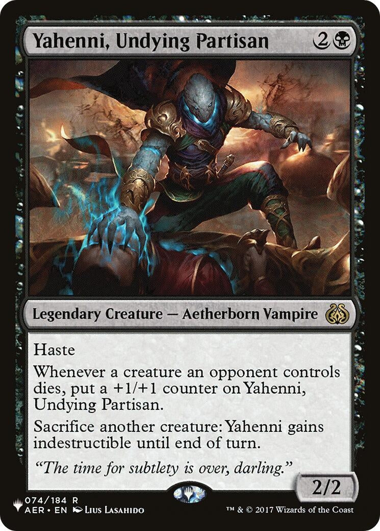 Image for Yahenni, Undying Partisan (074/184) (The List Reprints) - Magic: The Gathering