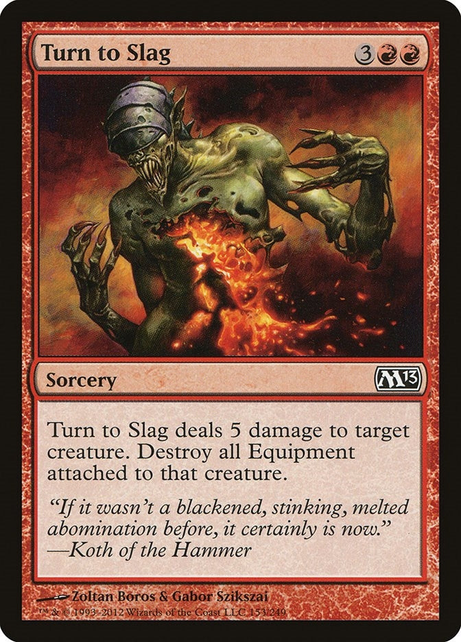 Image for Turn to Slag (153) (Magic 2013 (M13)) (M13) - Magic: The Gathering