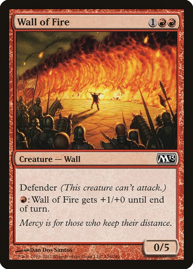 Image for Wall of Fire (156) (Magic 2013 (M13)) - Magic: The Gathering