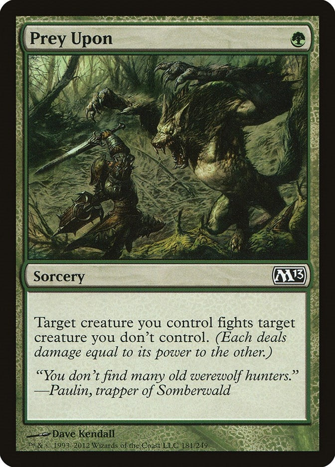 Image for Prey Upon (181) (Magic 2013 (M13)) - Magic: The Gathering