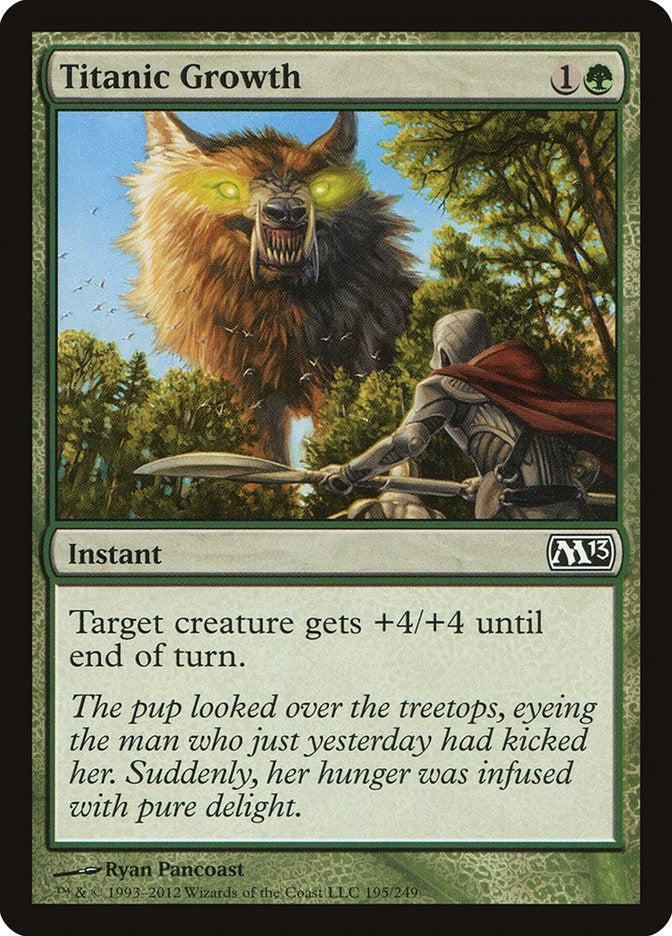Image for Titanic Growth (195) (Magic 2013 (M13)) (M13) - Magic: The Gathering