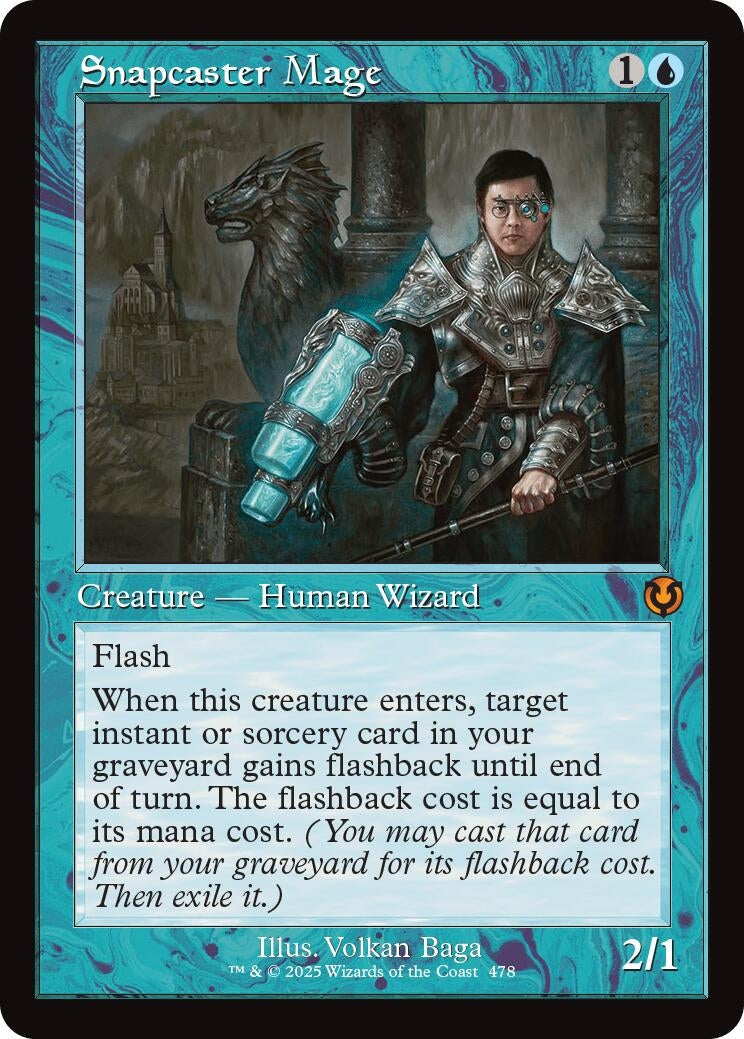 Image for Snapcaster Mage (Retro Frame) (478) (Innistrad Remastered) - Magic: The Gathering