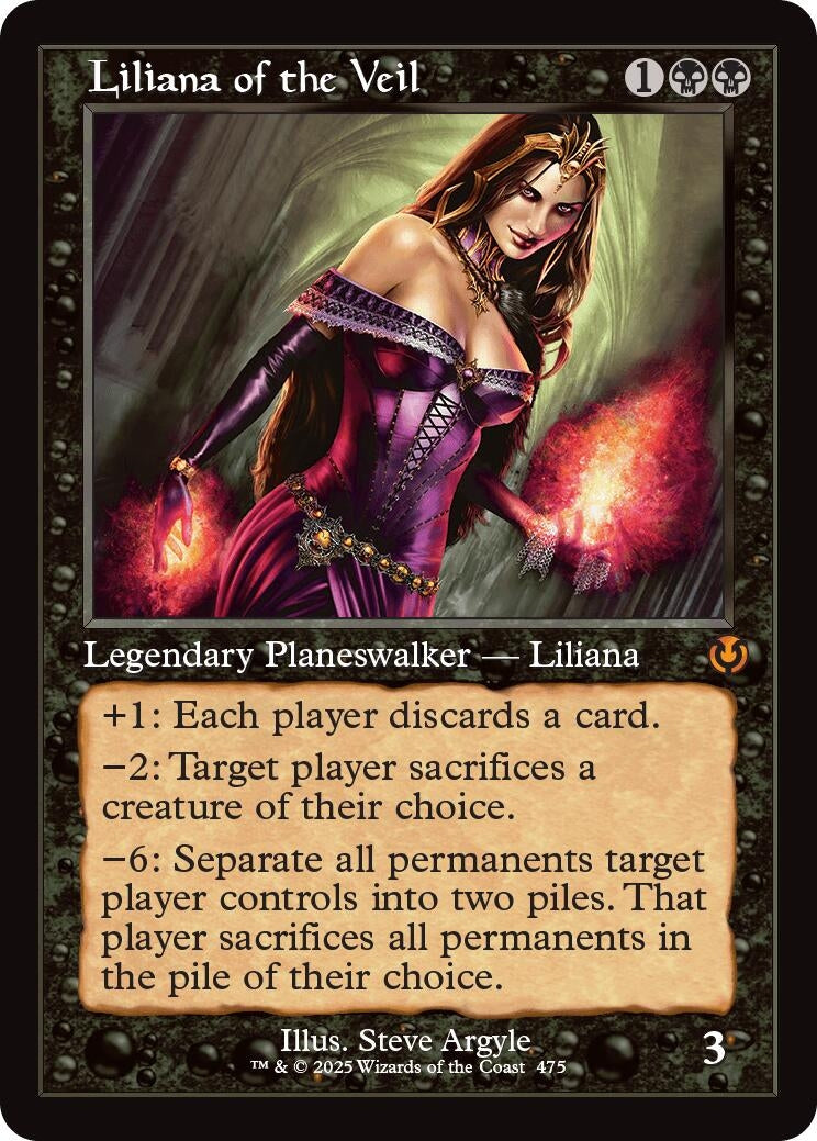 Image for Liliana of the Veil (Retro Frame) (475) (Innistrad Remastered) - Magic: The Gathering