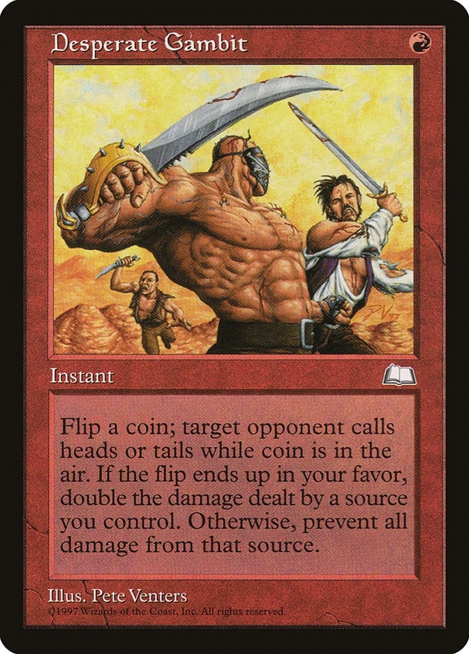 Image for Desperate Gambit (Weatherlight) (WTH) - Magic: The Gathering