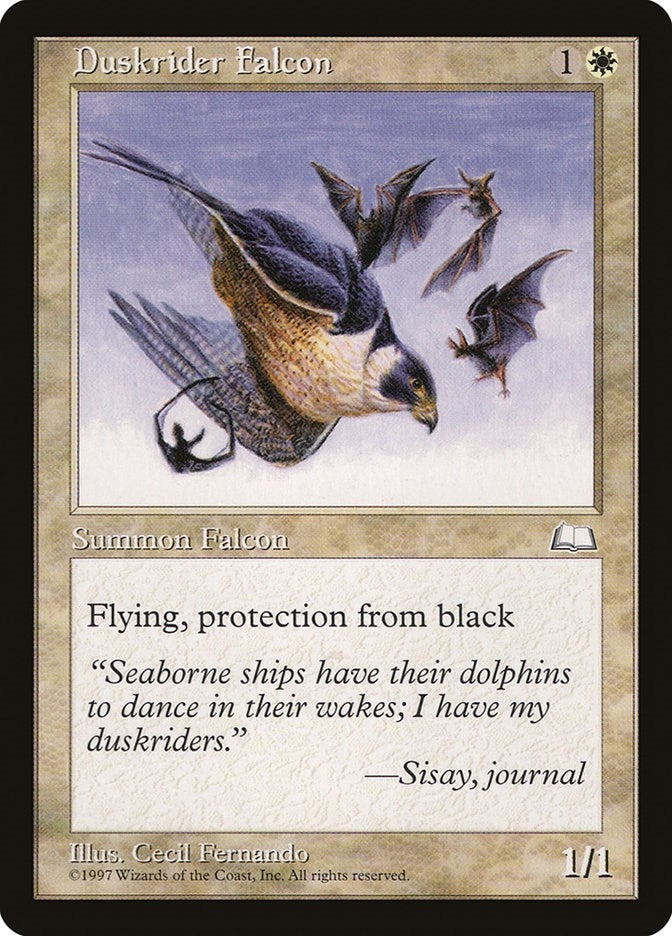Image for Duskrider Falcon (Weatherlight) (WTH) - Magic: The Gathering
