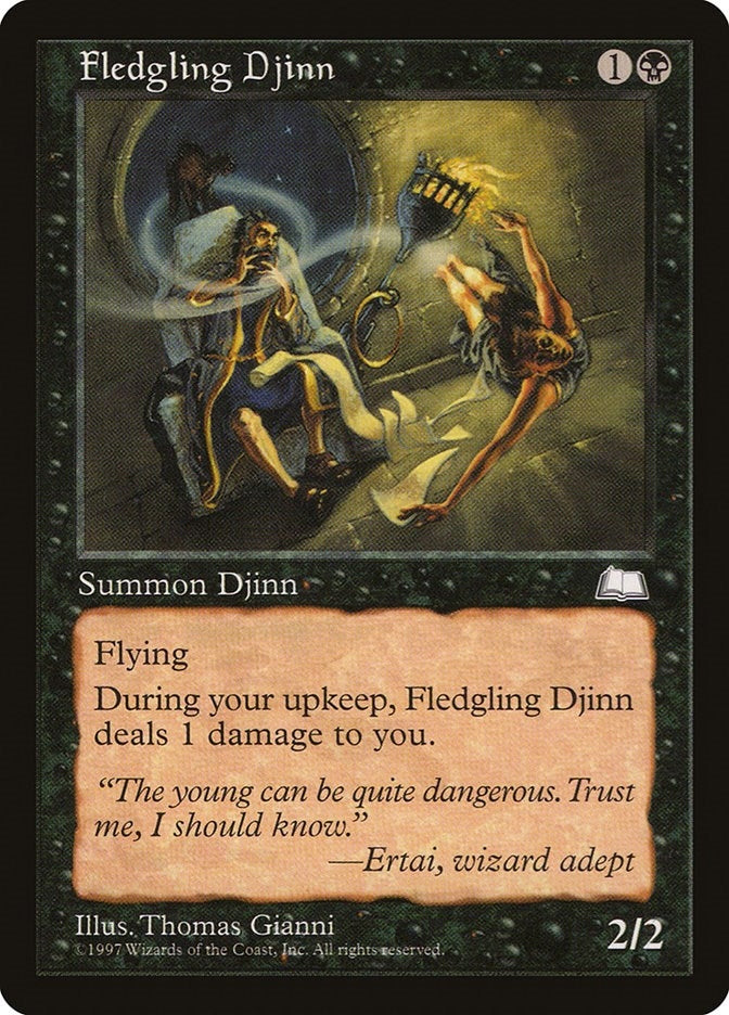 Image for Fledgling Djinn (Weatherlight) (WTH) - Magic: The Gathering