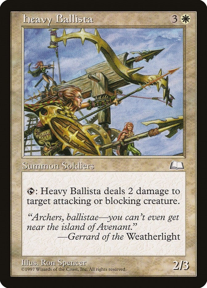 Image for Heavy Ballista (Weatherlight) (WTH) - Magic: The Gathering