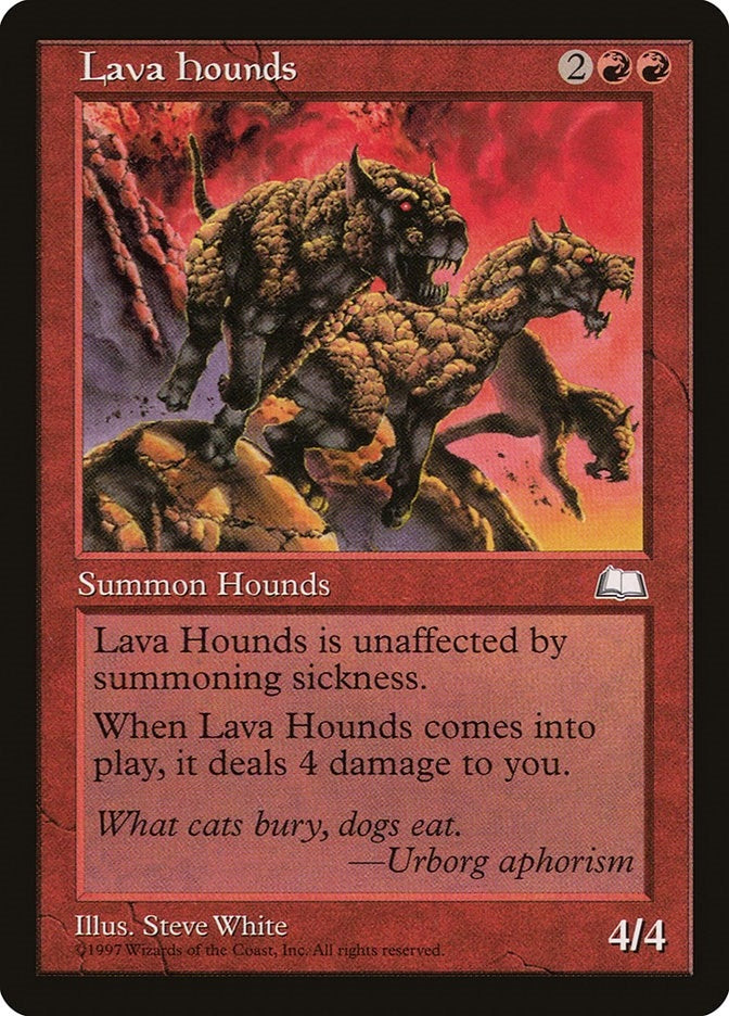 Image for Lava Hounds (Weatherlight) (WTH) - Magic: The Gathering