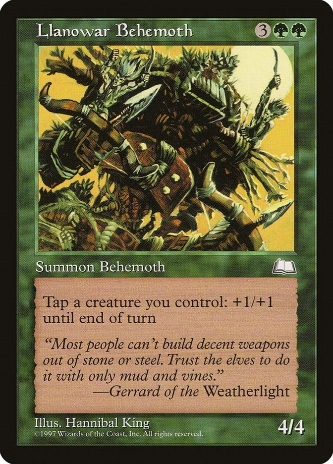 Image for Llanowar Behemoth (Weatherlight) (WTH) - Magic: The Gathering