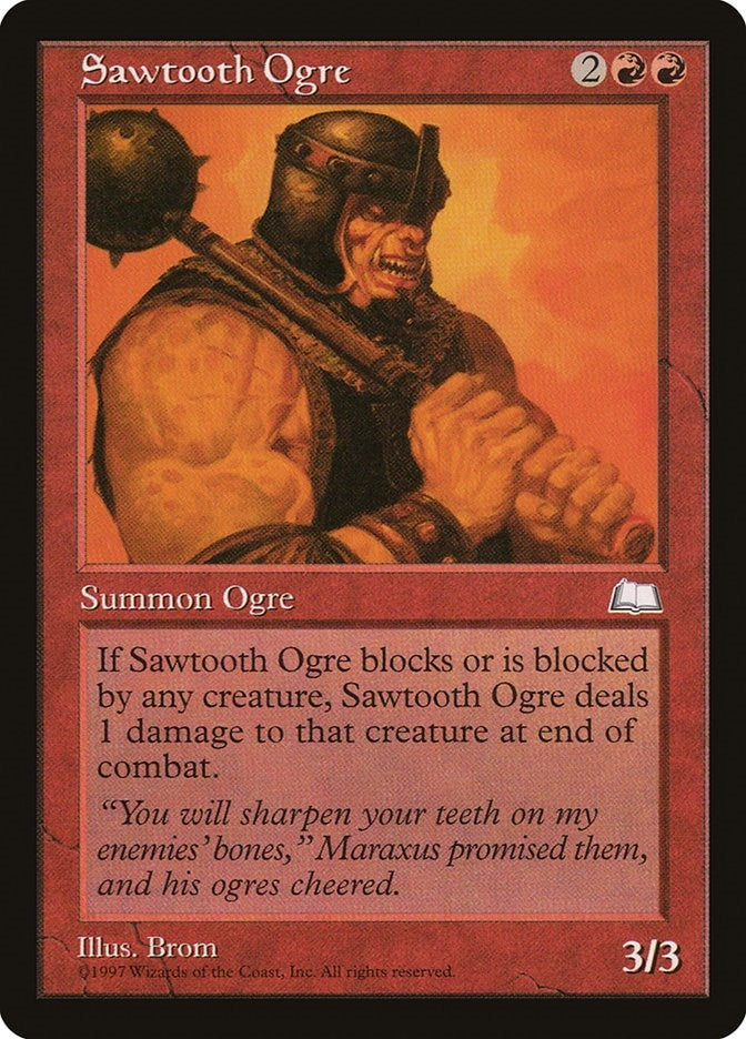 Image for Sawtooth Ogre (Weatherlight) (WTH) - Magic: The Gathering