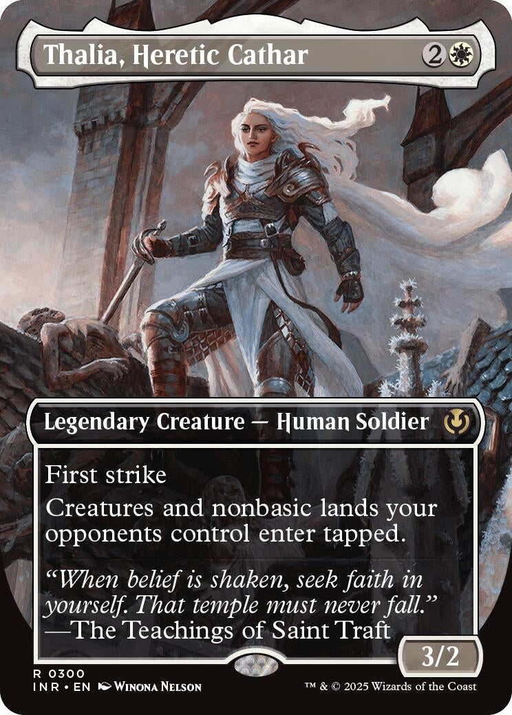Image for Thalia, Heretic Cathar (Borderless) (300) (Innistrad Remastered) - Magic: The Gathering