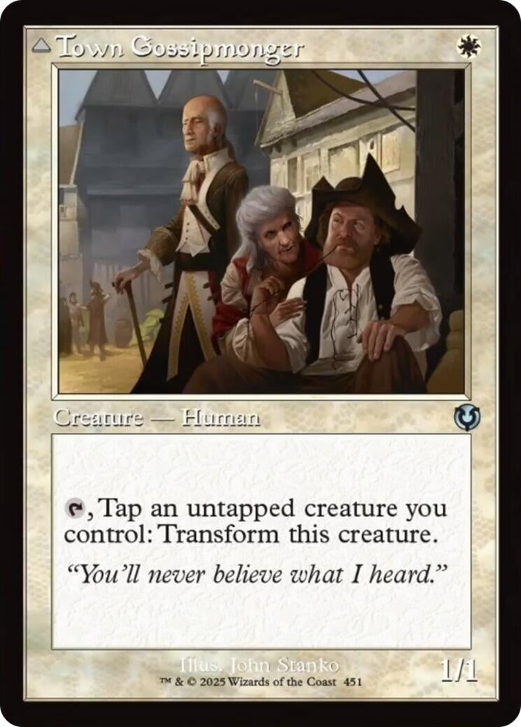 Image for Town Gossipmonger (Retro Frame) (451) (Innistrad Remastered) - Magic: The Gathering