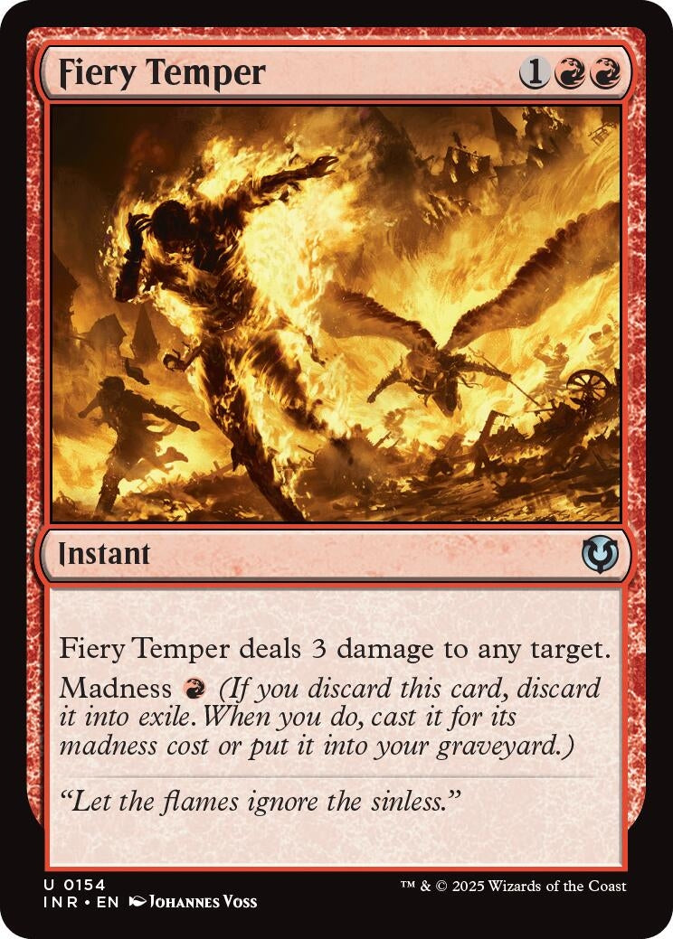 Image for Fiery Temper (154) (Innistrad Remastered) - Magic: The Gathering