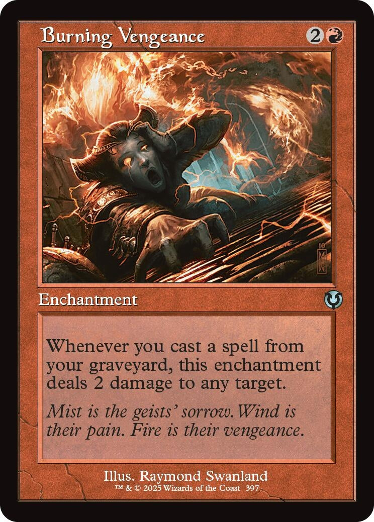 Burning Vengeance (Retro Frame) (397) (Innistrad Remastered)