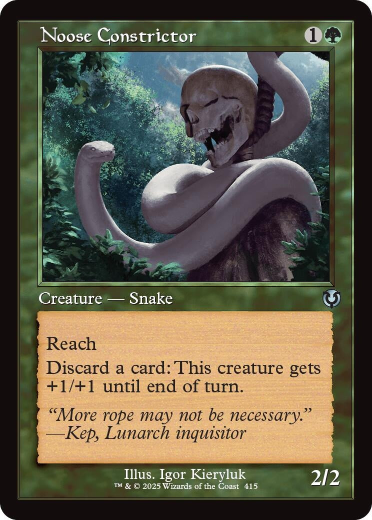 Image for Noose Constrictor (Retro Frame) (415) (Innistrad Remastered) - Magic: The Gathering