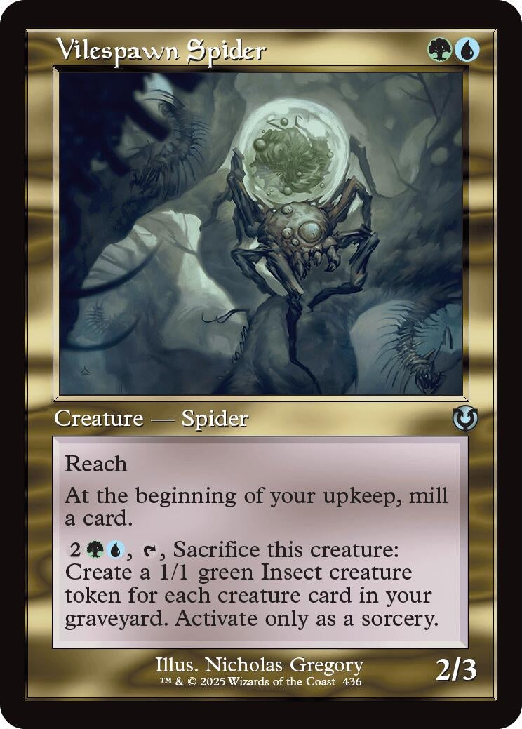 Image for Vilespawn Spider (Retro Frame) (436) (Innistrad Remastered) - Magic: The Gathering