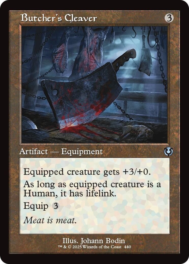 Image for Butcher's Cleaver (Retro Frame) (440) (Innistrad Remastered) - Magic: The Gathering