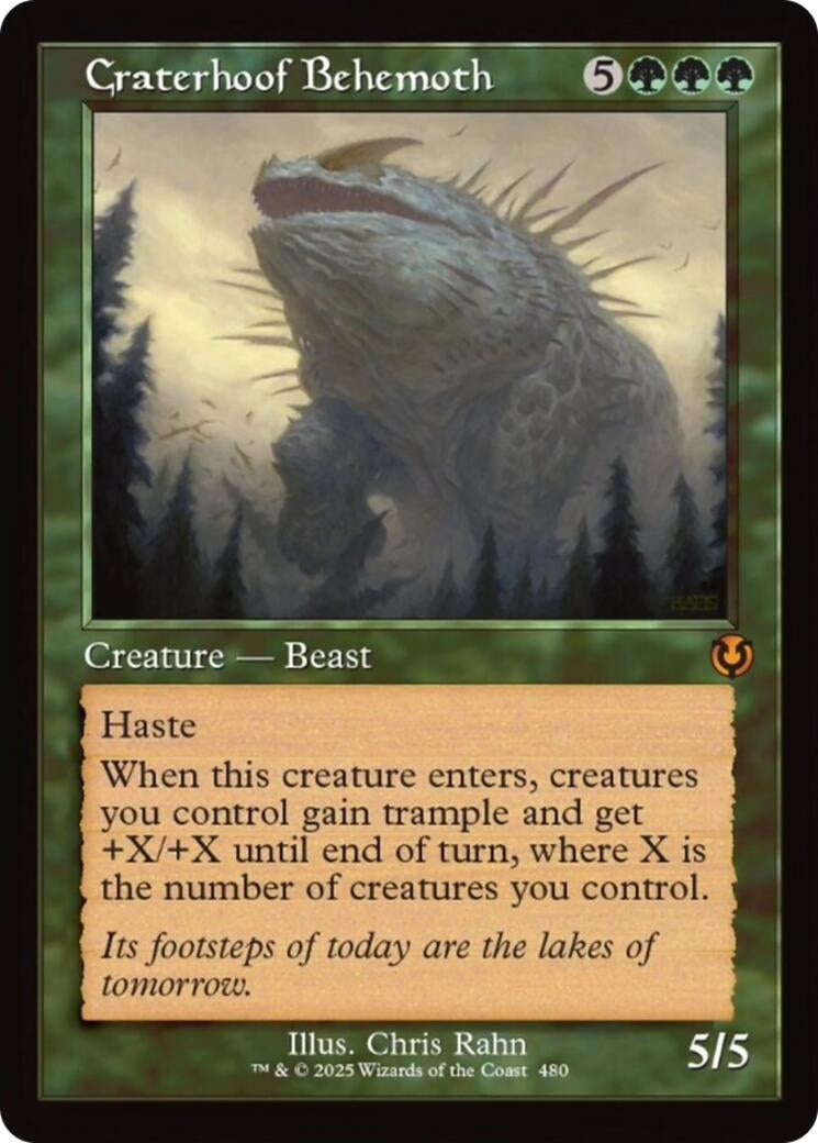 Image for Craterhoof Behemoth (Retro Frame) (480) (Innistrad Remastered) - Magic: The Gathering