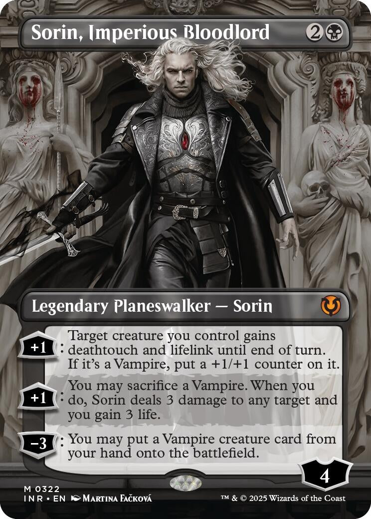Image for Sorin, Imperious Bloodlord (Borderless) (322) (Innistrad Remastered) - Magic: The Gathering