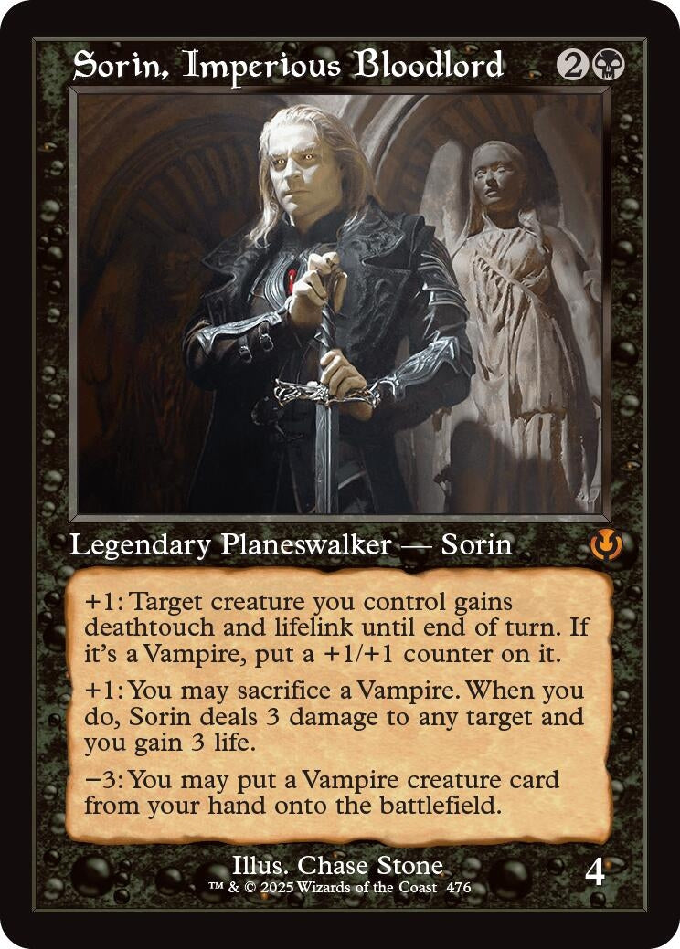 Image for Sorin, Imperious Bloodlord (Retro Frame) (476) (Innistrad Remastered) - Magic: The Gathering