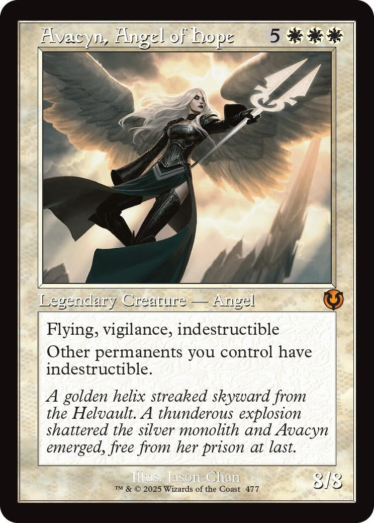 Image for Avacyn, Angel of Hope (Retro Frame) (477) (Innistrad Remastered) - Magic: The Gathering
