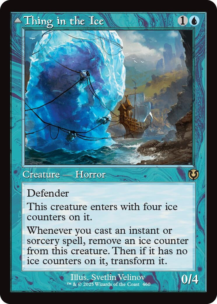Image for Thing in the Ice (Retro Frame) (460) (Innistrad Remastered) - Magic: The Gathering
