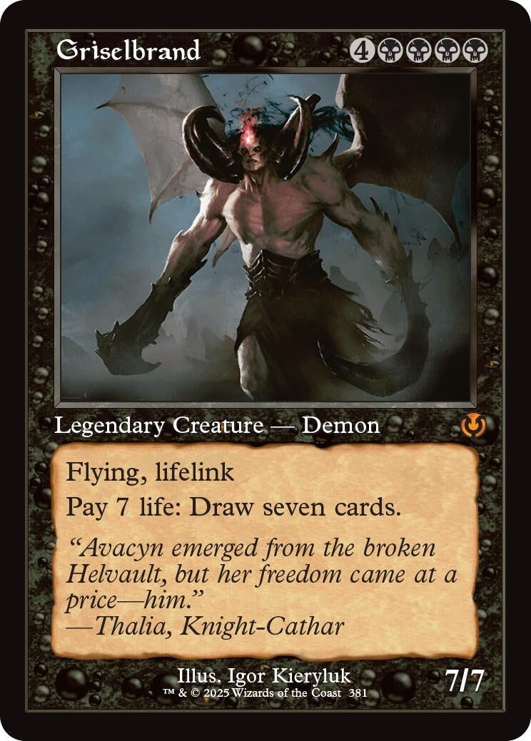 Image for Griselbrand (Retro Frame) (381) (Innistrad Remastered) - Magic: The Gathering