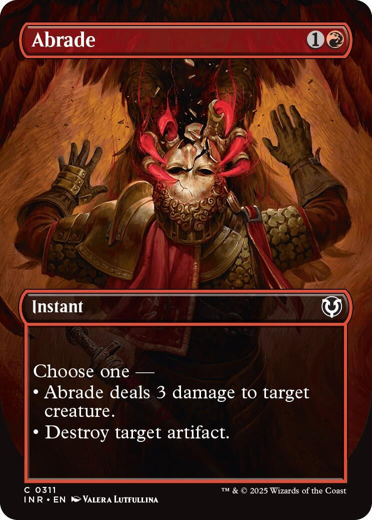 Image for Abrade (Borderless) (311) (Innistrad Remastered) - Magic: The Gathering
