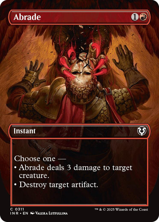 Image for Abrade (Borderless) (311) (Innistrad Remastered) - Magic: The Gathering